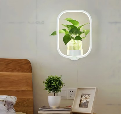 Lampa ścienna LED z uchwytem na roślinę