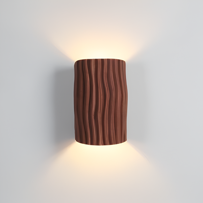 Plisowana lampa ścienna LED G9 z żywicy