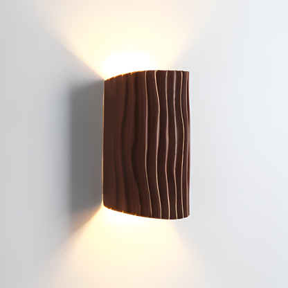Plisowana lampa ścienna LED G9 z żywicy