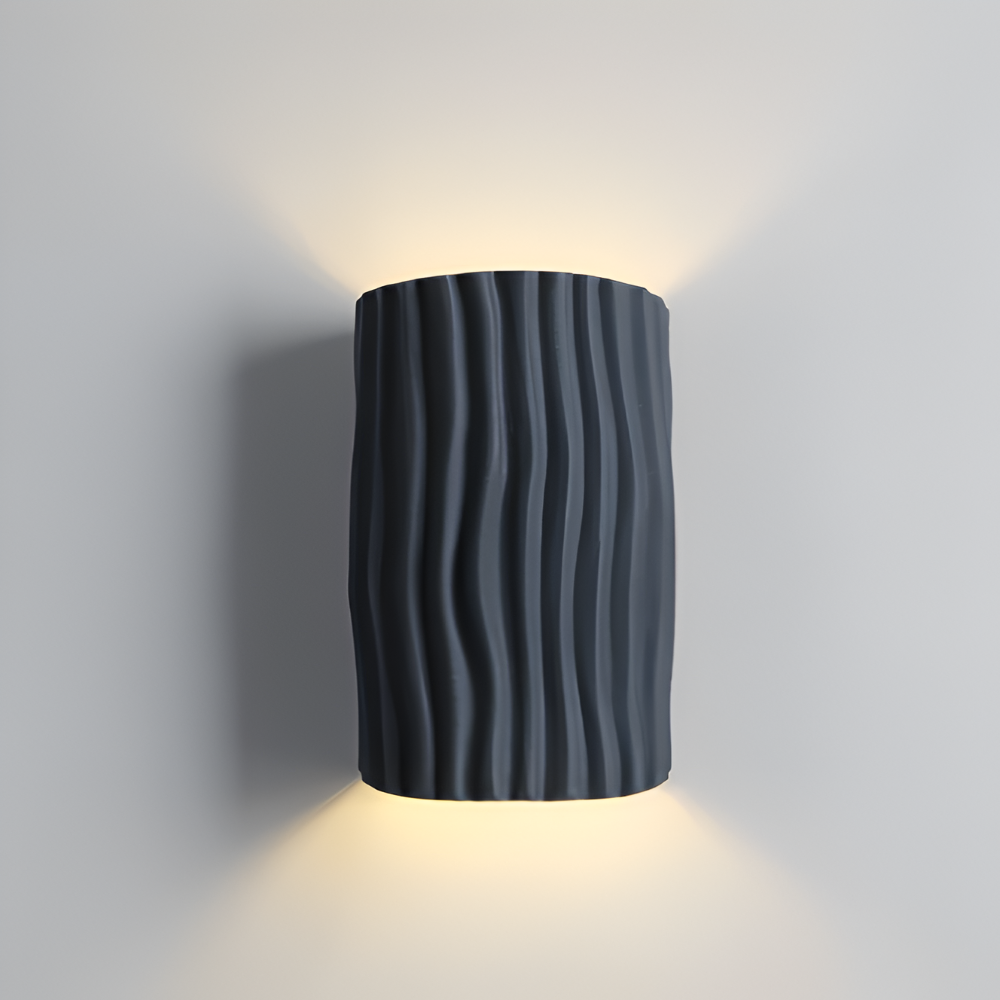 Plisowana lampa ścienna LED G9 z żywicy