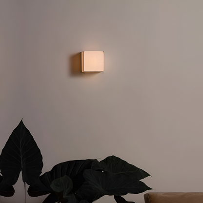 Lampa ścienna LED z tkaniny w stylu japońskim