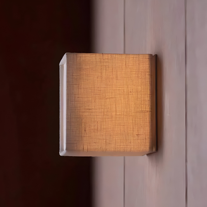Lampa ścienna LED z tkaniny w stylu japońskim