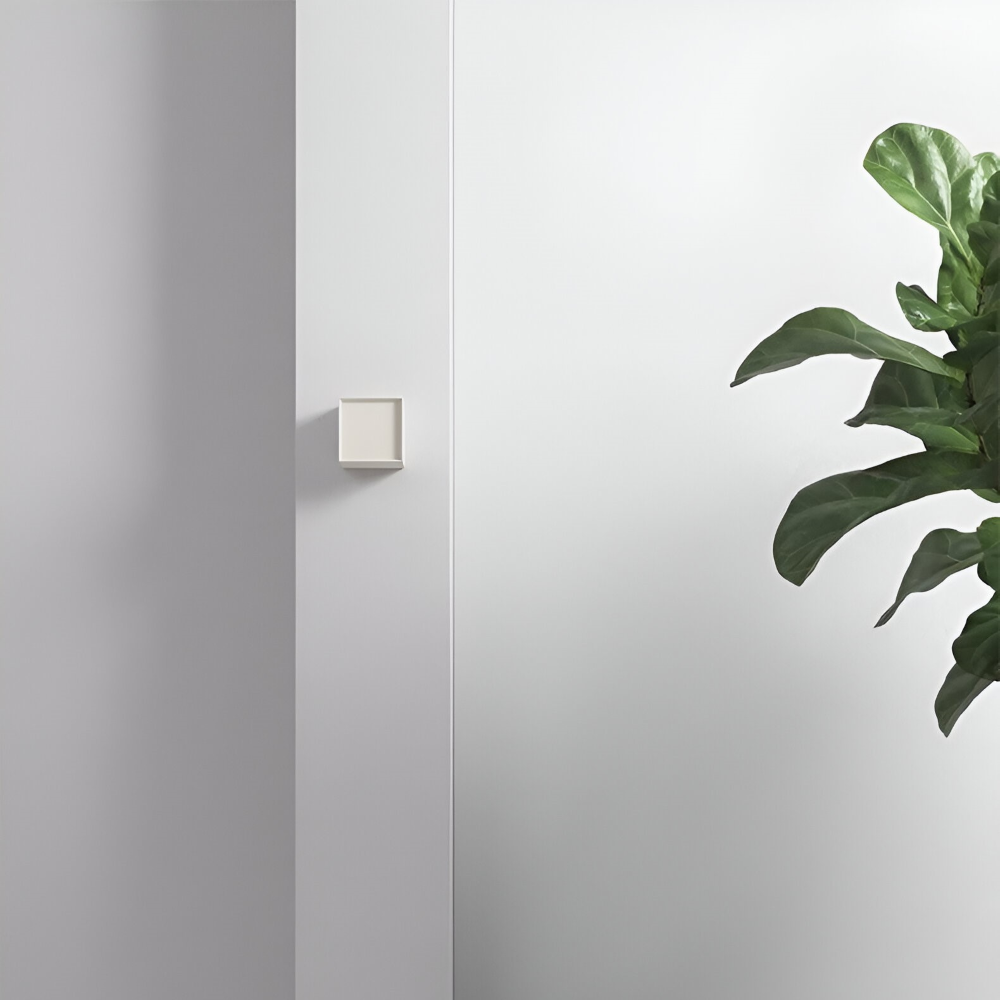 Lampa ścienna LED z tkaniny w stylu japońskim