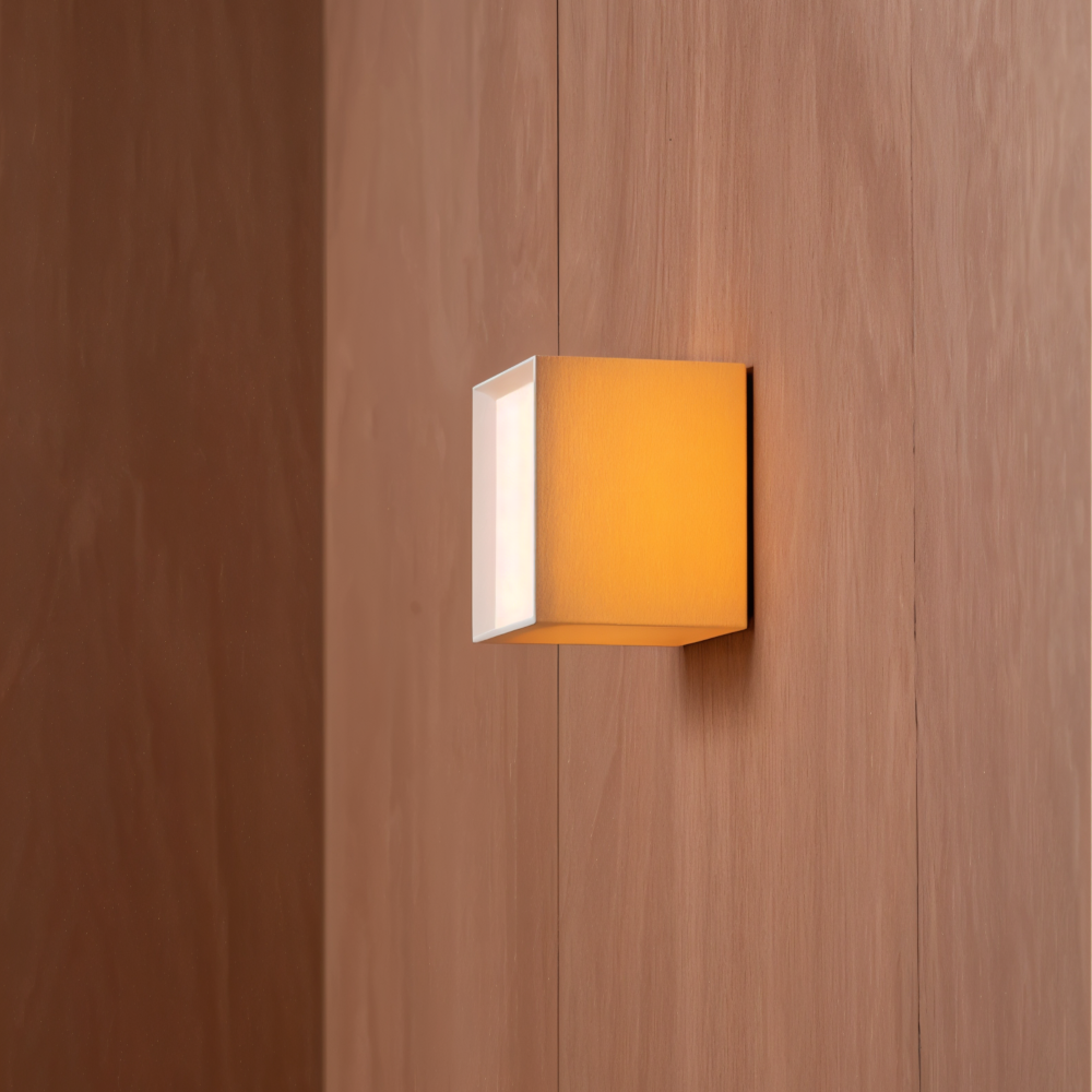 Lampa ścienna LED z tkaniny w stylu japońskim