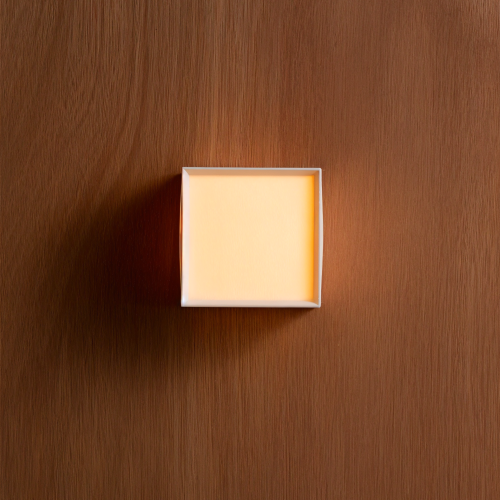Lampa ścienna LED z tkaniny w stylu japońskim