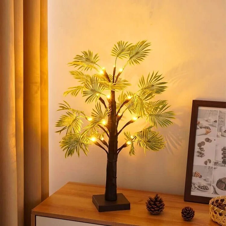Dekoracyjna lampa LED w kształcie liści palmowych