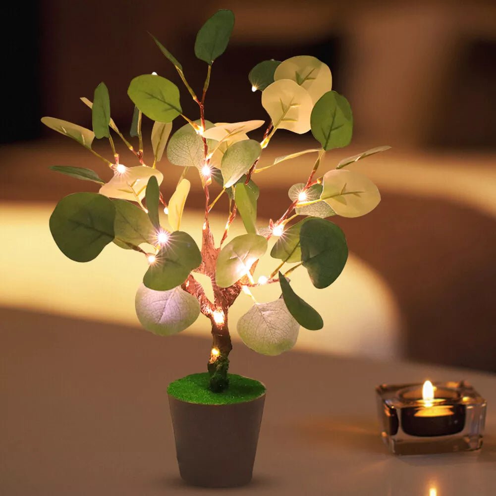 Dekoracyjna gałązka LED USB ciepłe światło 34 cm