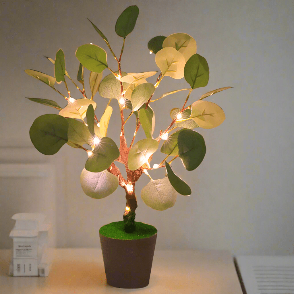 Dekoracyjna gałązka LED USB ciepłe światło 34 cm