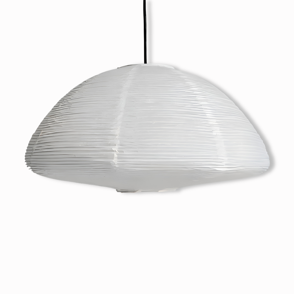 Japońska lampa wisząca z papierowym kloszem