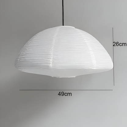 Japońska lampa wisząca z papierowym kloszem