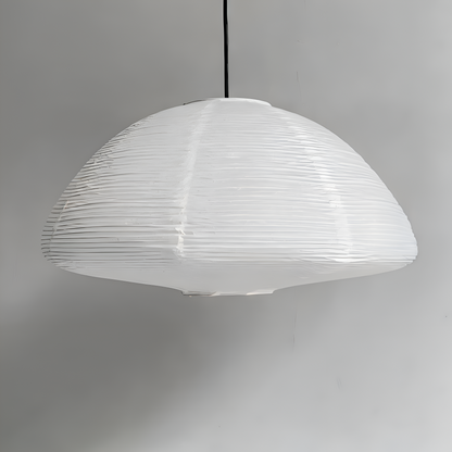 Japońska lampa wisząca z papierowym kloszem