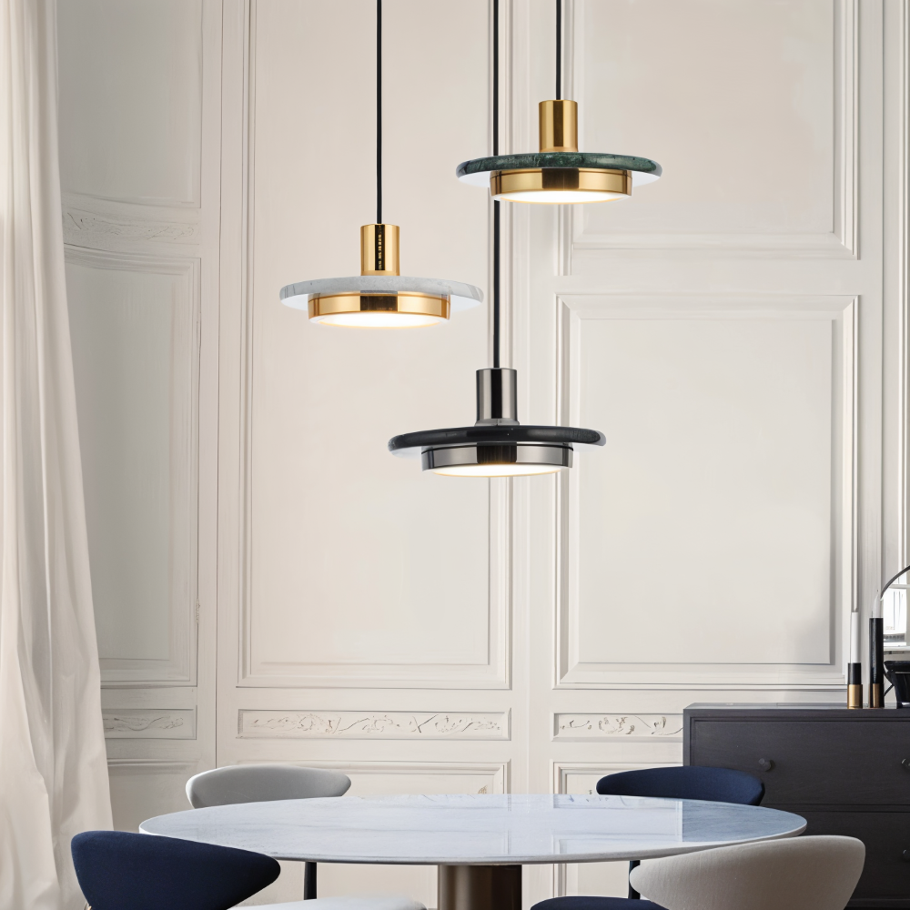 Lampa sufitowa metalowa nowoczesna LED do kuchni i salonu