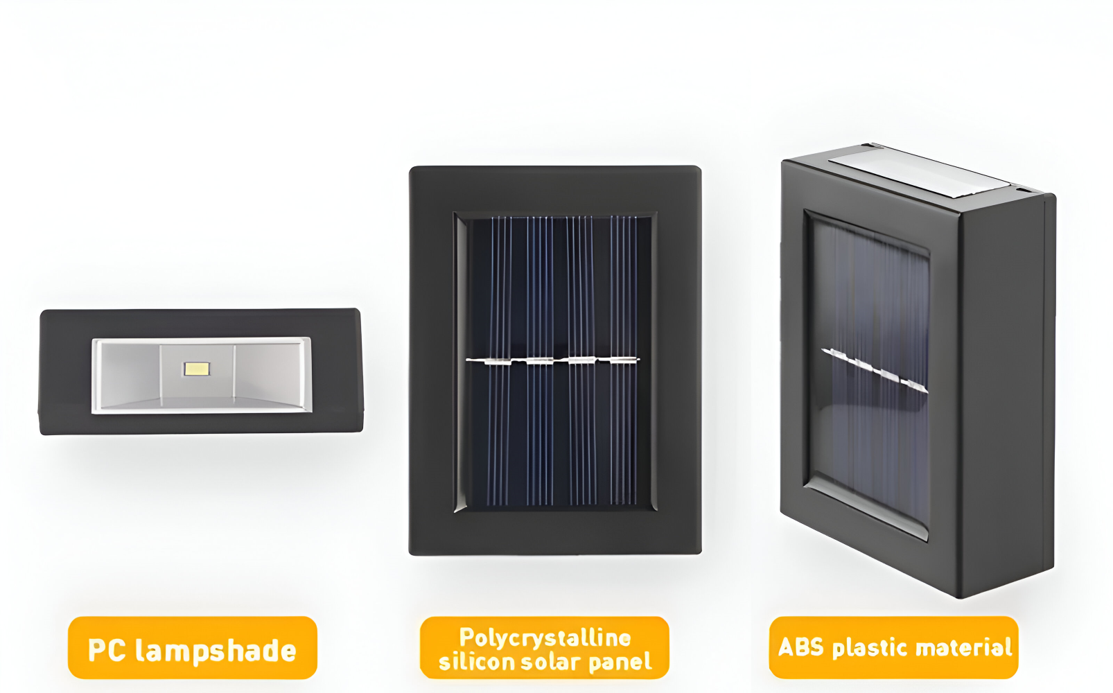 Solarna lampa ścienna zewnętrzna LED góra-dół IP65