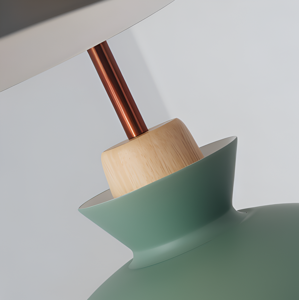 Kolorowa metalowa lampa wisząca do kuchni i jadalni