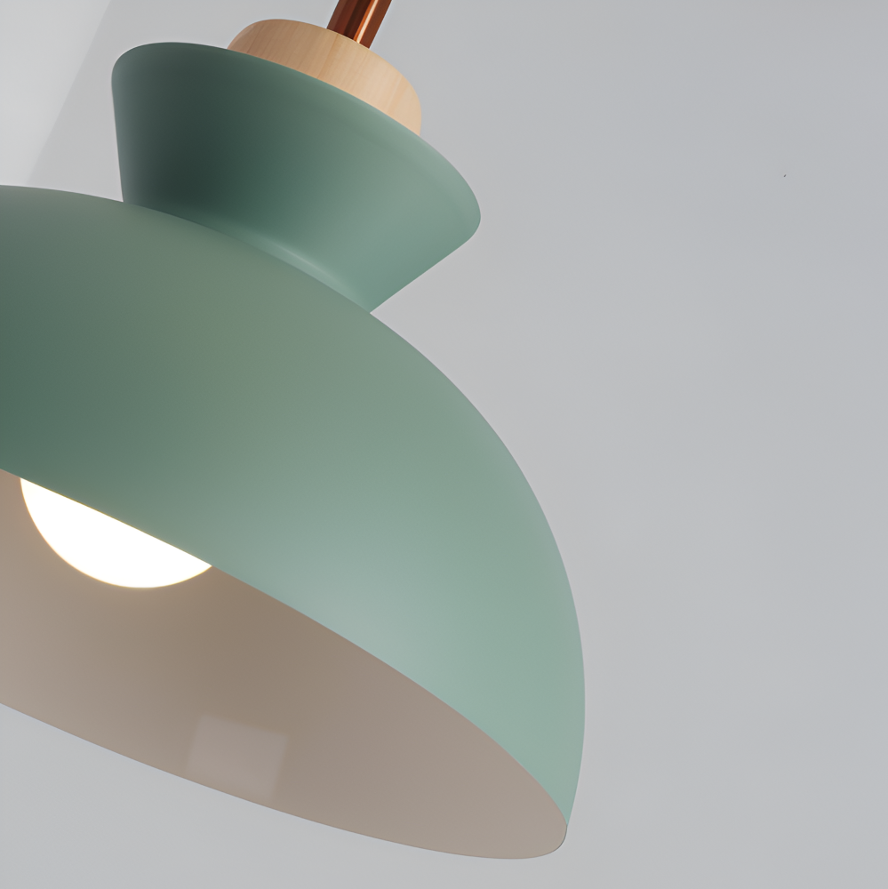 Kolorowa metalowa lampa wisząca do kuchni i jadalni