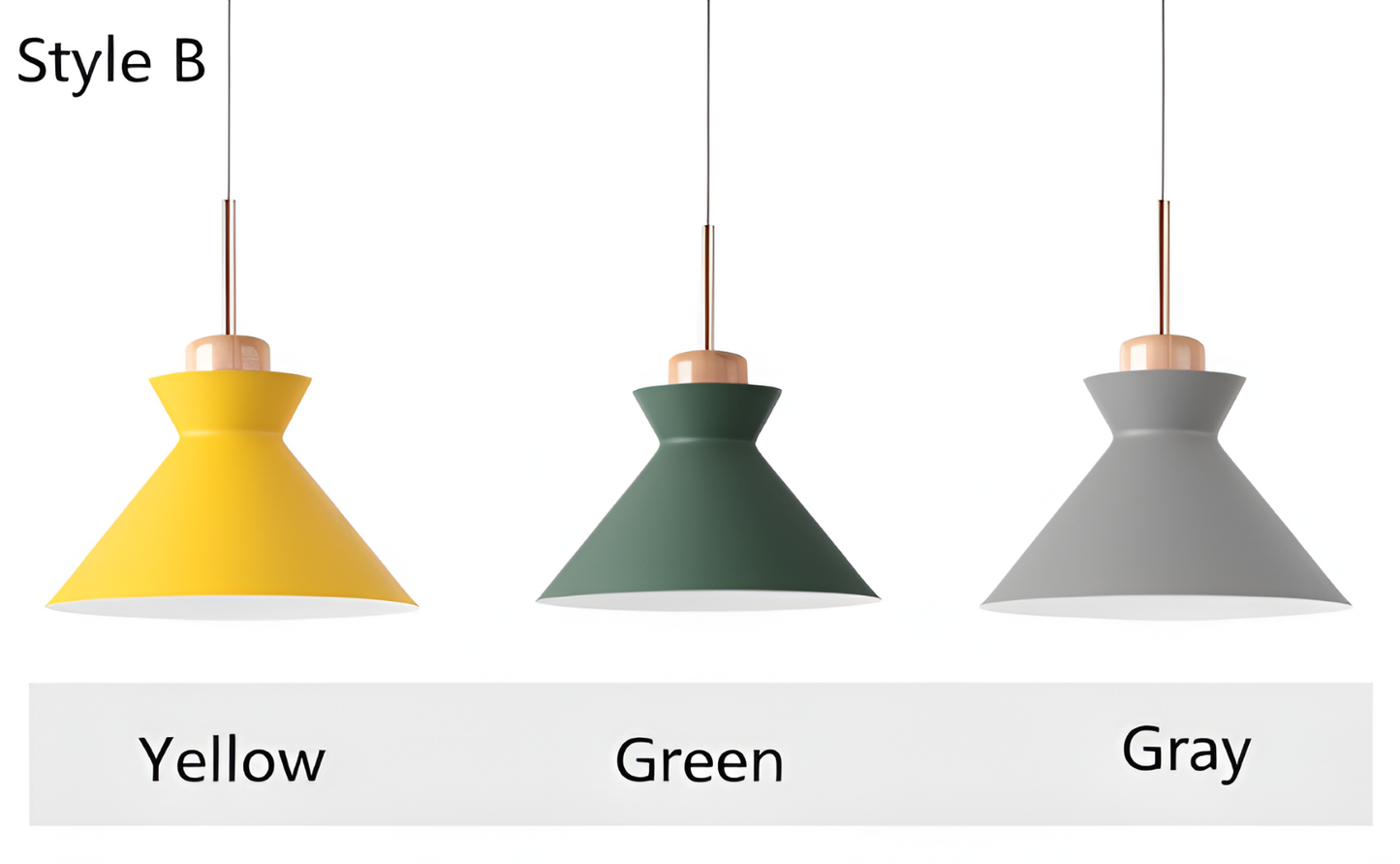 Kolorowa metalowa lampa wisząca do kuchni i jadalni