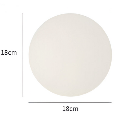Okrągła lampa ścienna z mlecznego szkła minimalistyczna