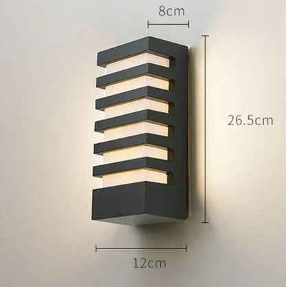 Zewnętrzna lampa ścienna LED IP65 ciepła biel 12W