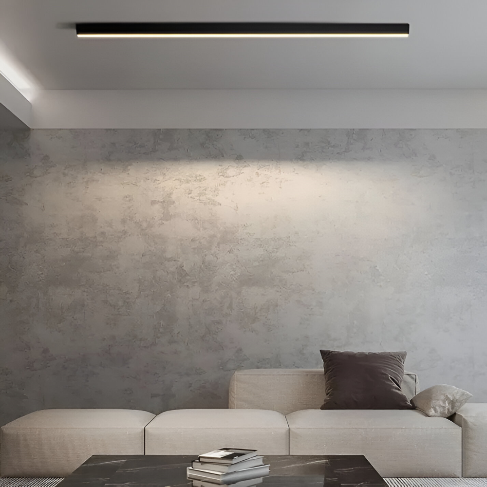 Liniowa lampa sufitowa LED nad stół do jadalni