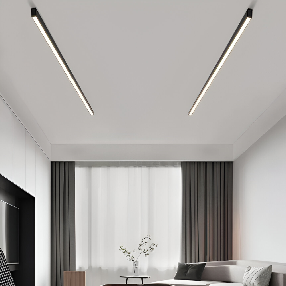 Liniowa lampa sufitowa LED nad stół do jadalni
