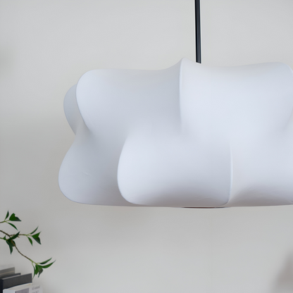 Lampa wisząca Wabi Sabi z jedwabiu do salonu