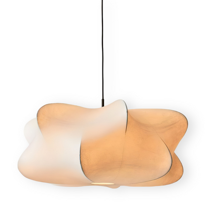 Lampa wisząca Wabi Sabi z jedwabiu do salonu