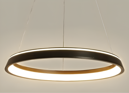 Okrągła lampa wisząca LED do salonu nowoczesna