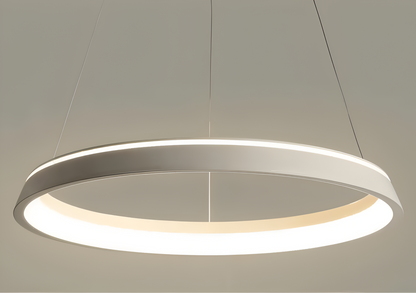 Okrągła lampa wisząca LED do salonu nowoczesna