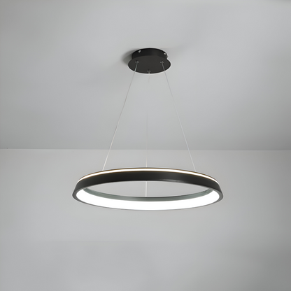 Okrągła lampa wisząca LED do salonu nowoczesna