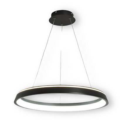 Okrągła lampa wisząca LED do salonu nowoczesna