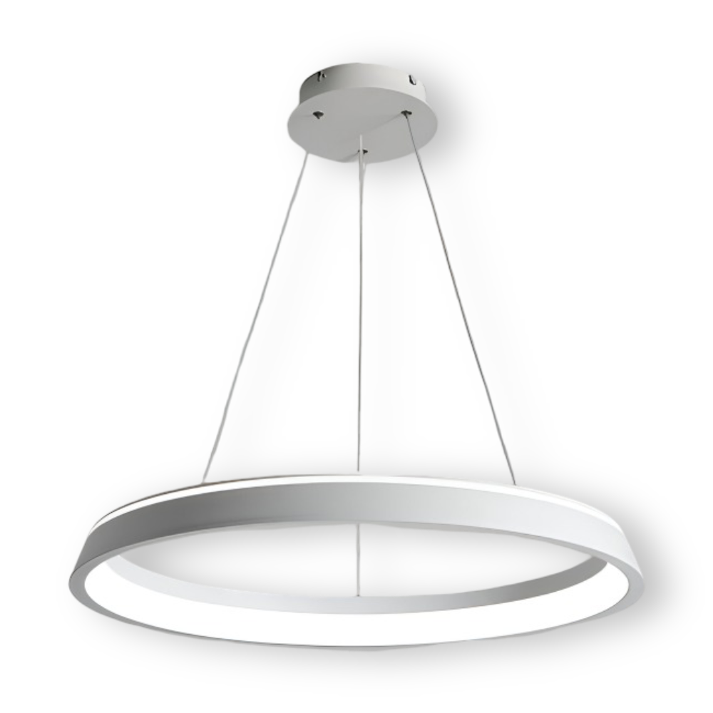 Okrągła lampa wisząca LED do salonu nowoczesna