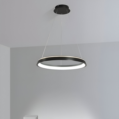 Okrągła lampa wisząca LED do salonu nowoczesna