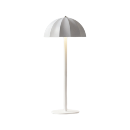 Biała lampka stołowa LED do salonu ściemniana 45 cm