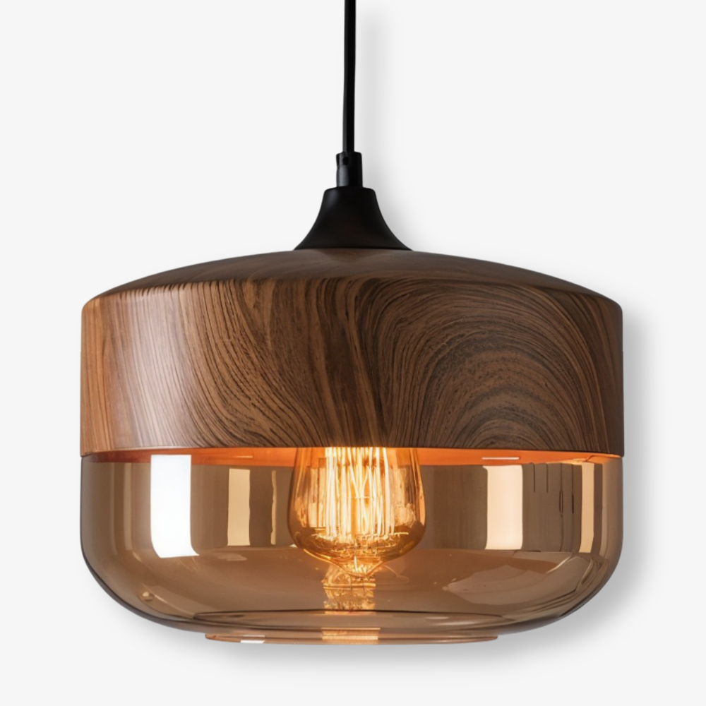 Lampa wisząca szklana retro nowoczesna regulowana