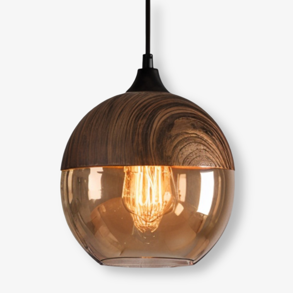 Lampa wisząca szklana retro nowoczesna regulowana