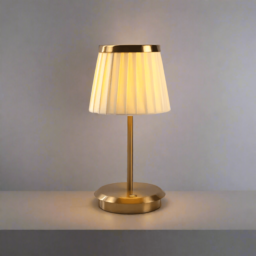 Ładowalna lampka stołowa LED czarno-złota