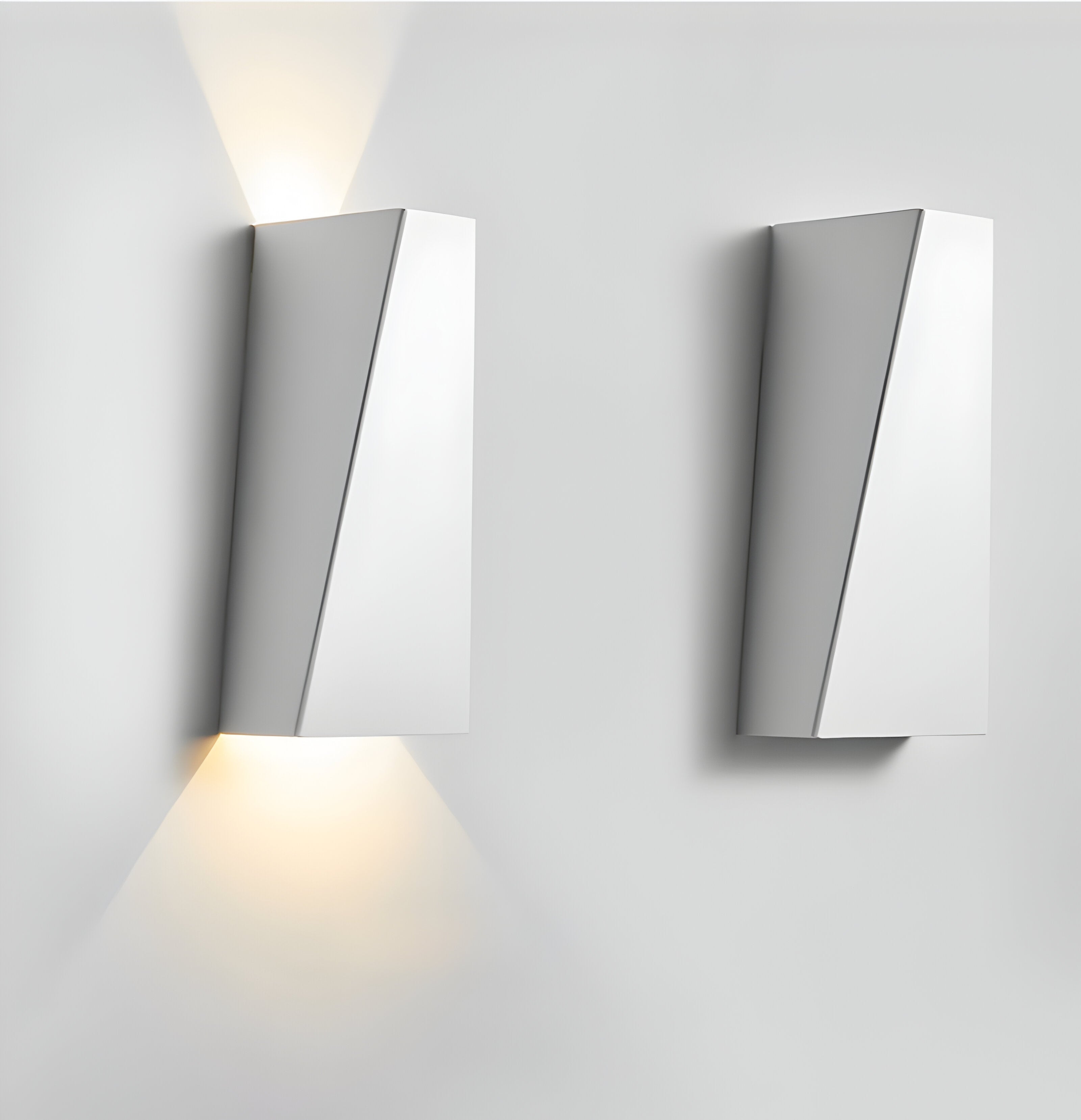 Kinkiet LED góra-dół aluminiowy trapezowy 3W