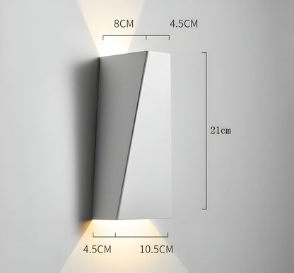 Kinkiet LED góra-dół aluminiowy trapezowy 3W
