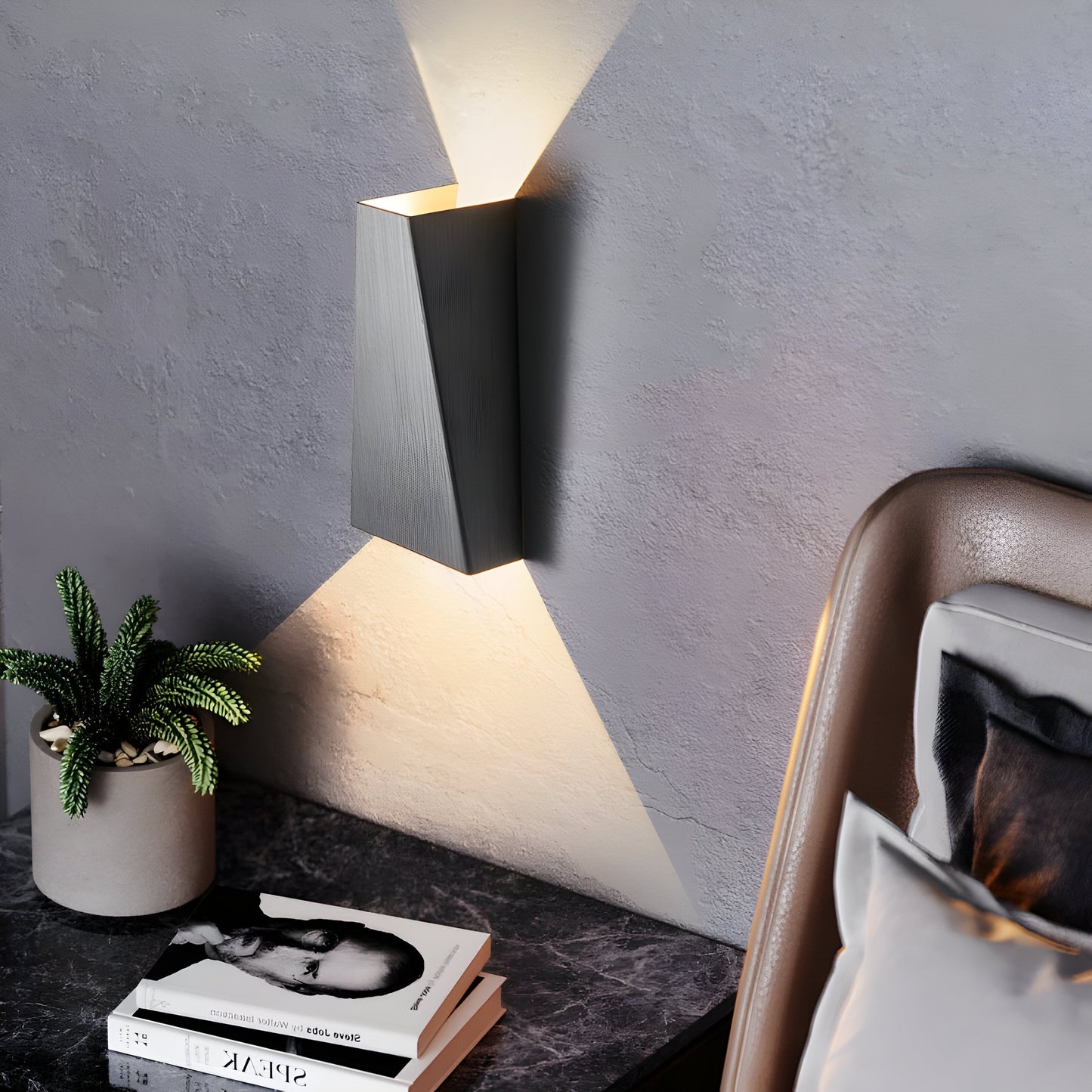 Kinkiet LED góra-dół aluminiowy trapezowy 3W