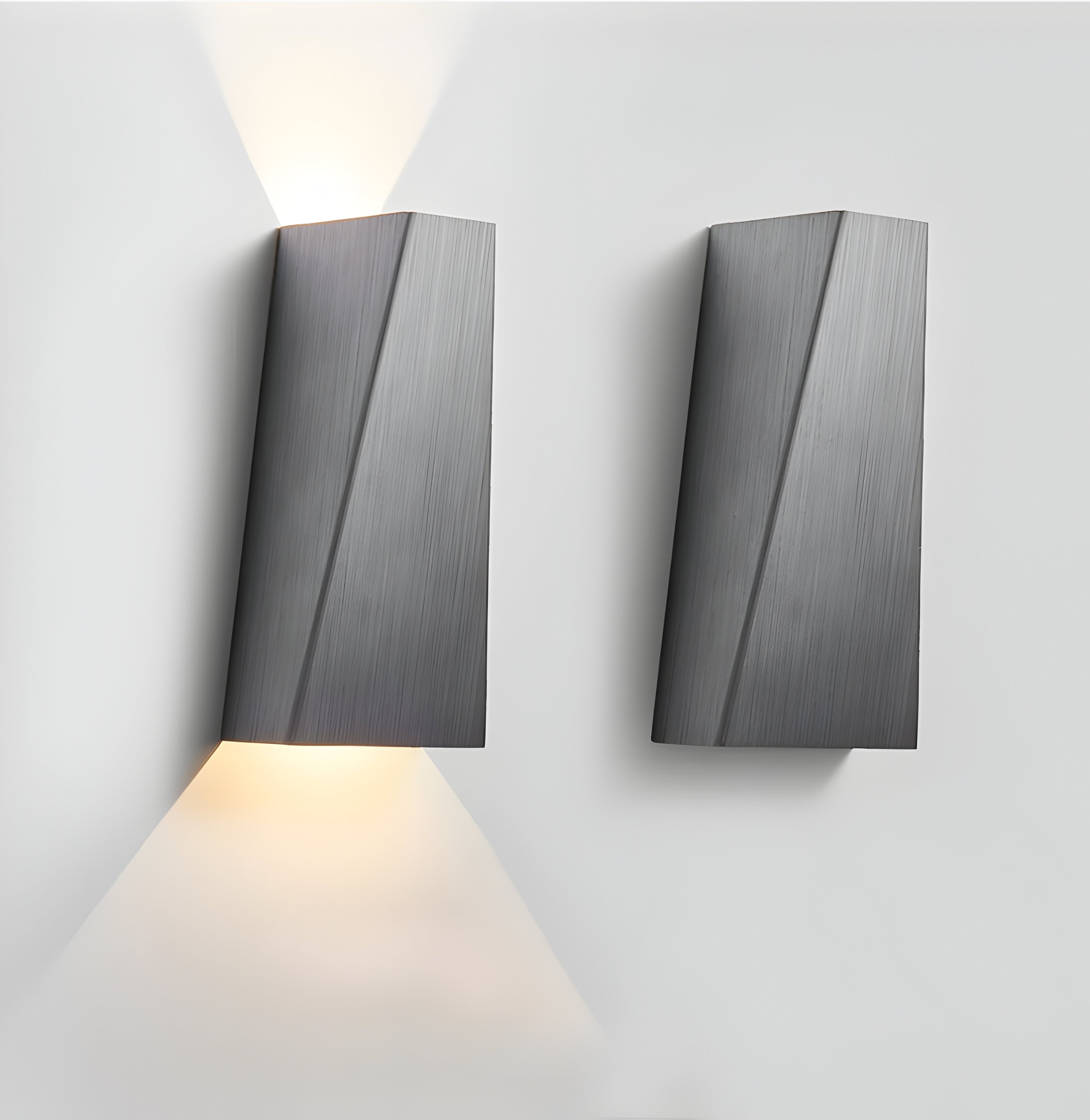 Kinkiet LED góra-dół aluminiowy trapezowy 3W