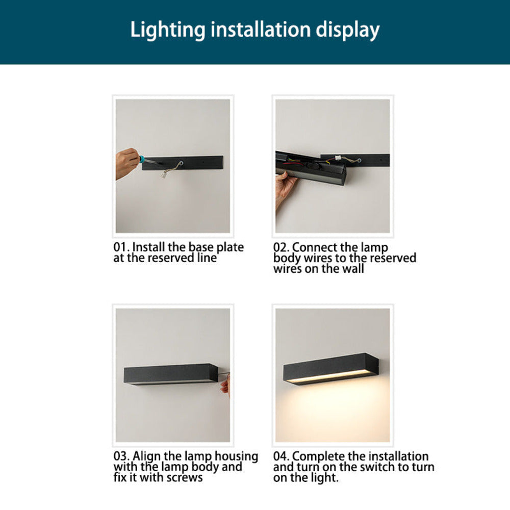 Zewnętrzna lampa ścienna LED aluminiowa IP65