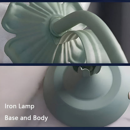 Lampa stołowa LED francuska antyczna z kwiatowym kloszem