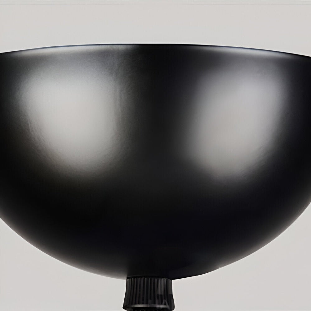 Artystyczna lampa wisząca czarno-biała metalowa