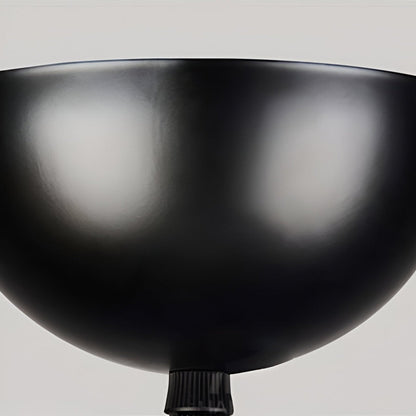 Artystyczna lampa wisząca czarno-biała metalowa