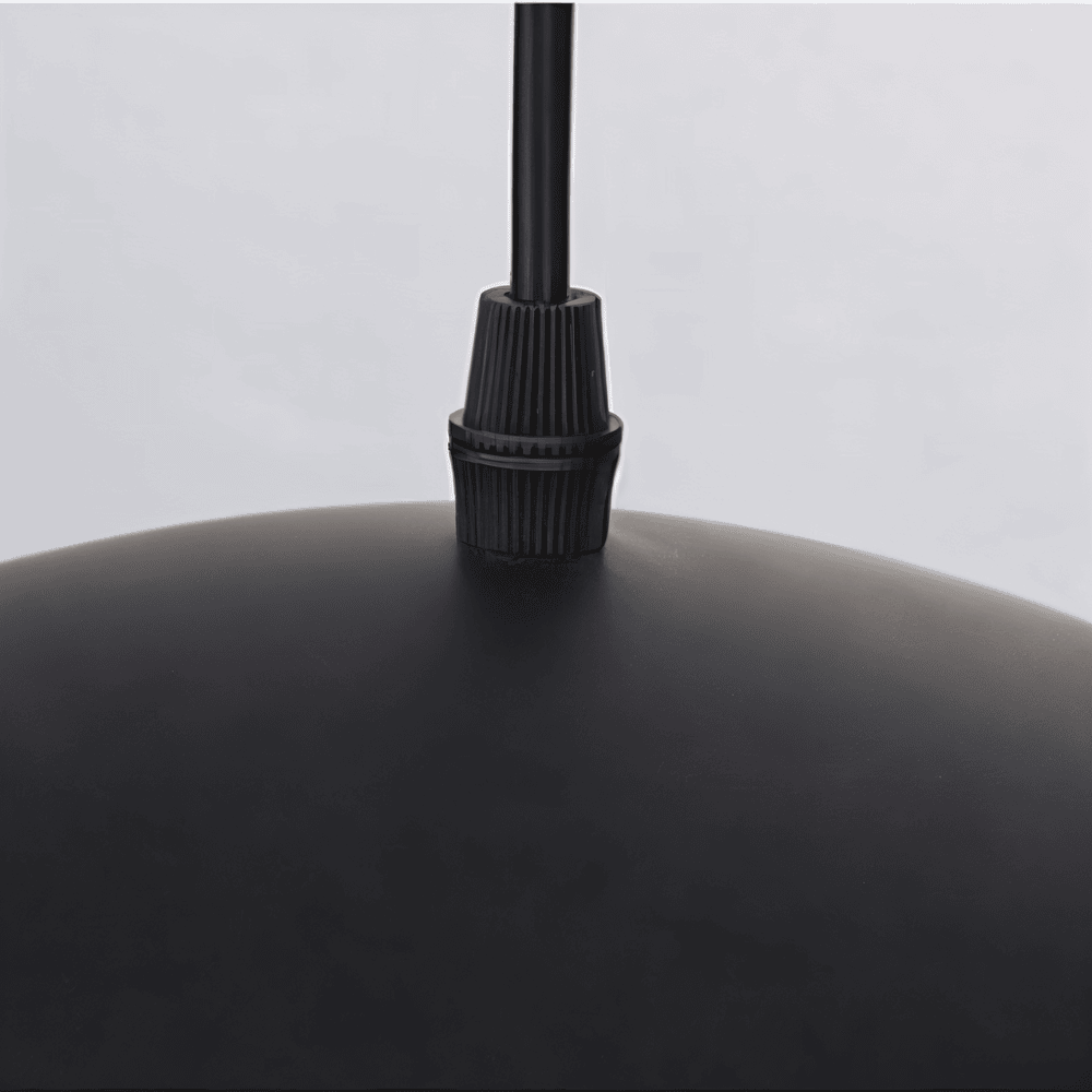 Artystyczna lampa wisząca czarno-biała metalowa