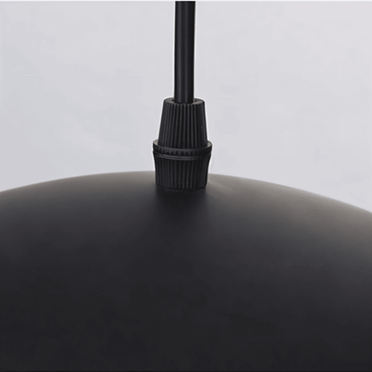 Artystyczna lampa wisząca czarno-biała metalowa