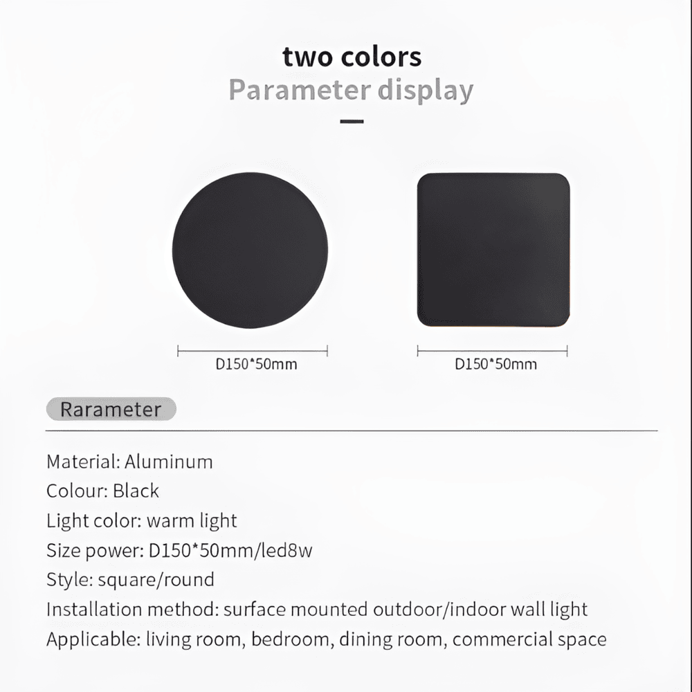 Kinkiet zewnętrzny LED IP65 aluminium wodoodporny