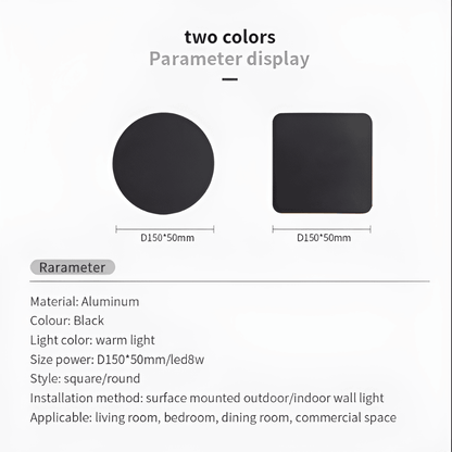 Kinkiet zewnętrzny LED IP65 aluminium wodoodporny