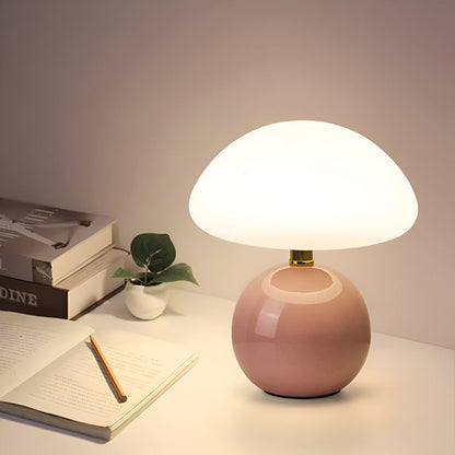 Bauhaus lampa stołowa LED w kształcie grzyba
