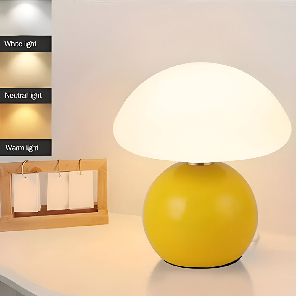 Bauhaus lampa stołowa LED w kształcie grzyba